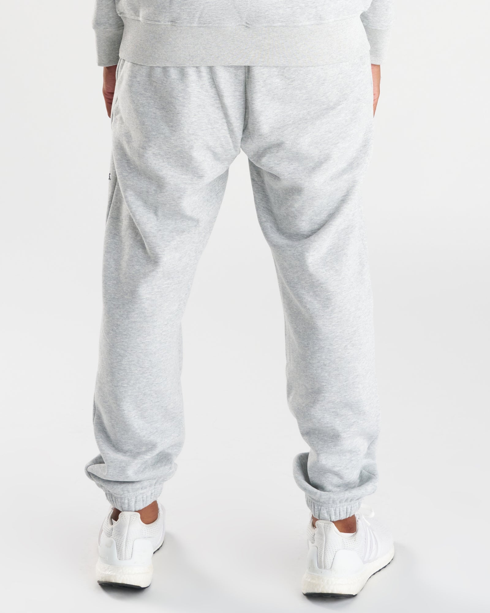 Signature Fleece Sweatpants "STK" - Heather Grey