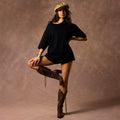 BOYFRIEND BOXY TEE / BLACK ONYX