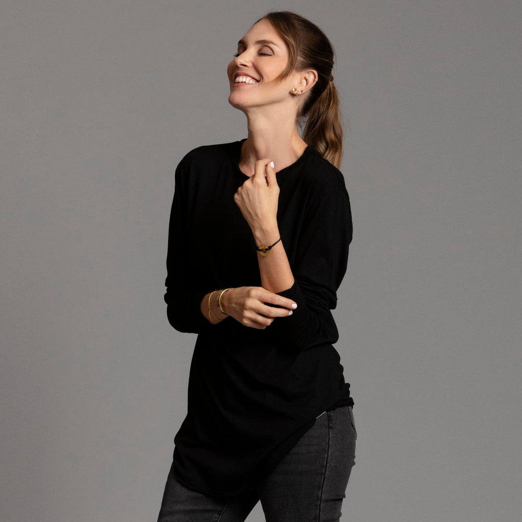 DIVINE LONG SLEEVE CREW SHIRT