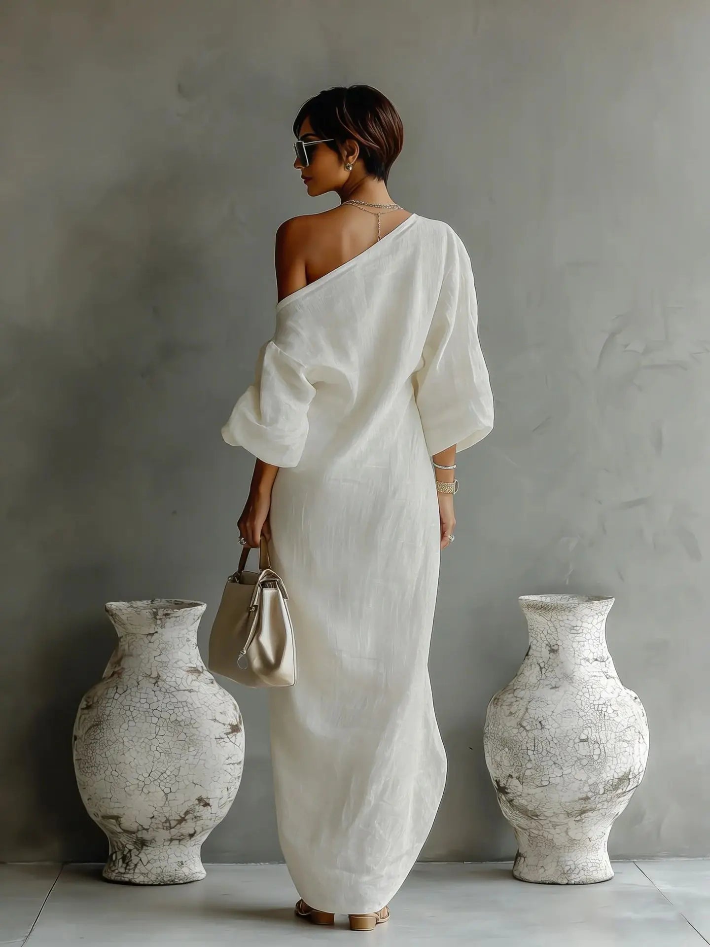 Anastasia | Women's One Shoulder Maxi Dress