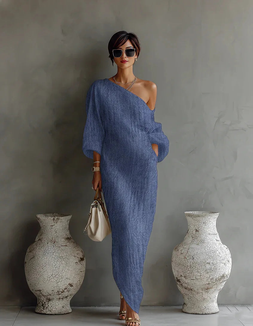 Anastasia | Women's One Shoulder Maxi Dress