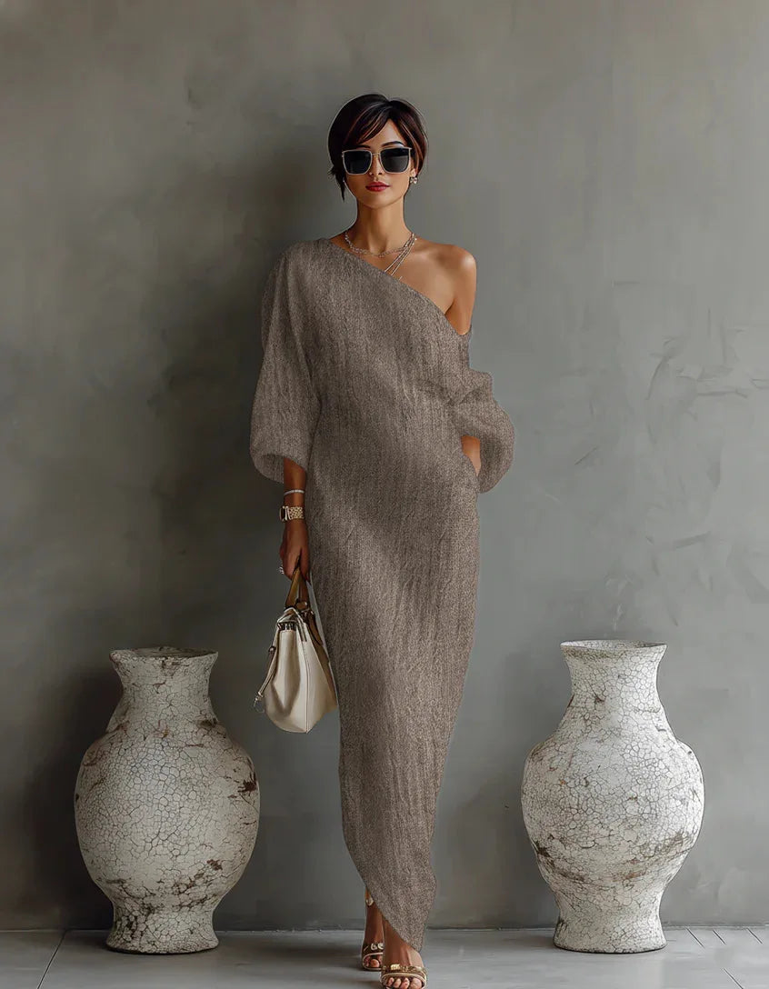 Anastasia | Women's One Shoulder Maxi Dress
