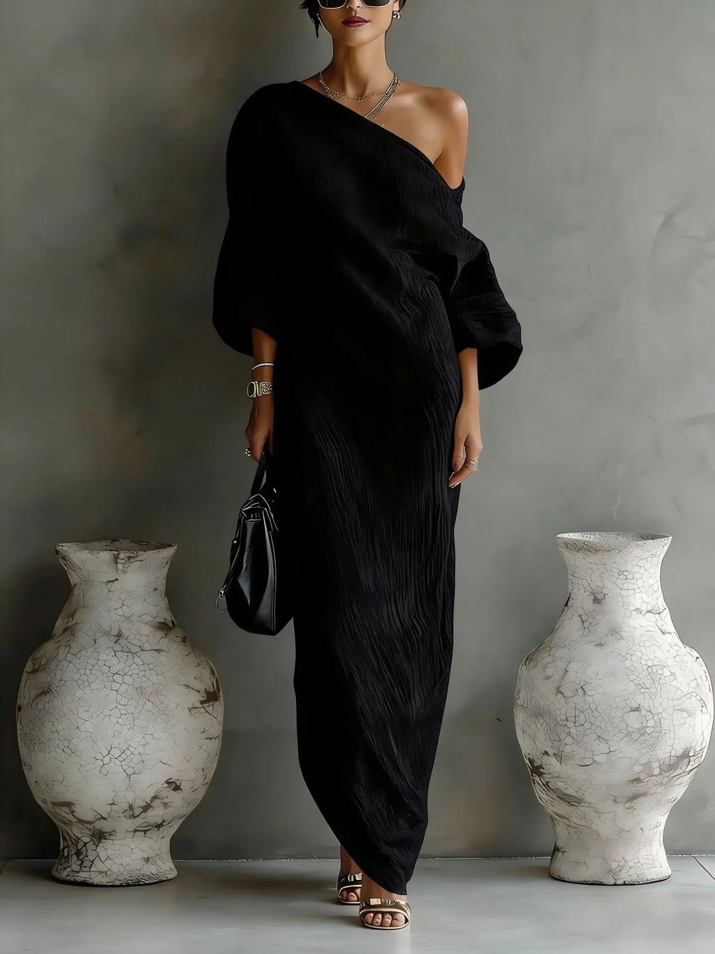 Anastasia | Women's One Shoulder Maxi Dress