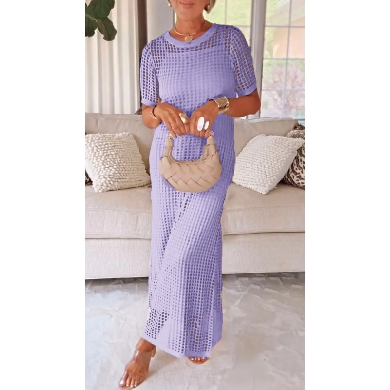Estelle | Women's Cut Out Mesh Maxi Dress