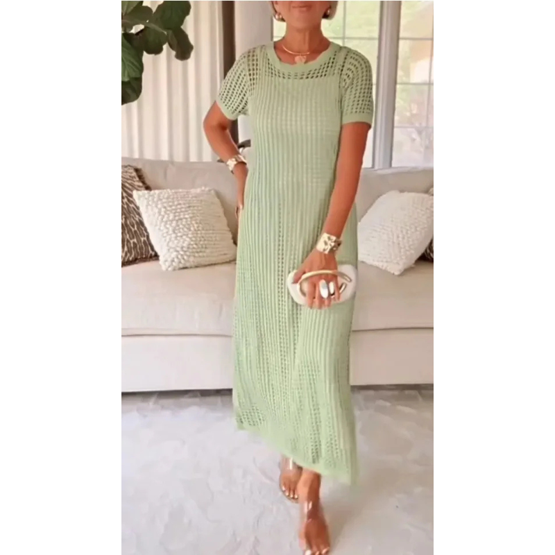 Estelle | Women's Cut Out Mesh Maxi Dress