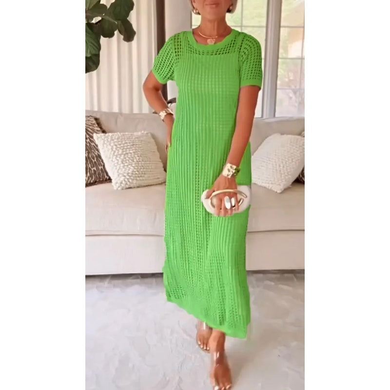 Estelle | Women's Cut Out Mesh Maxi Dress