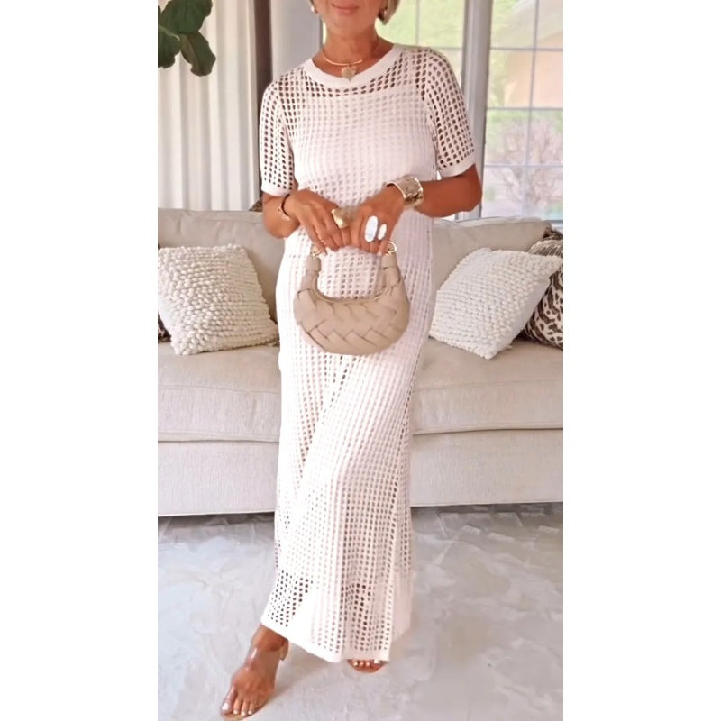 Estelle | Women's Cut Out Mesh Maxi Dress
