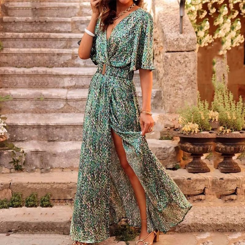 Juliette | Women's V-Neck Wrap Maxi Dress