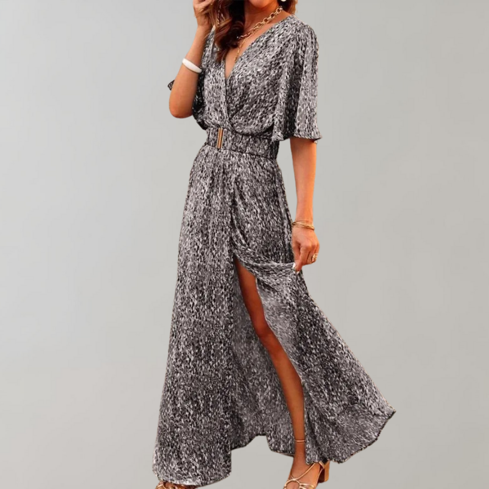 Nyx | Women's Abstract Print Wrap Maxi Dress