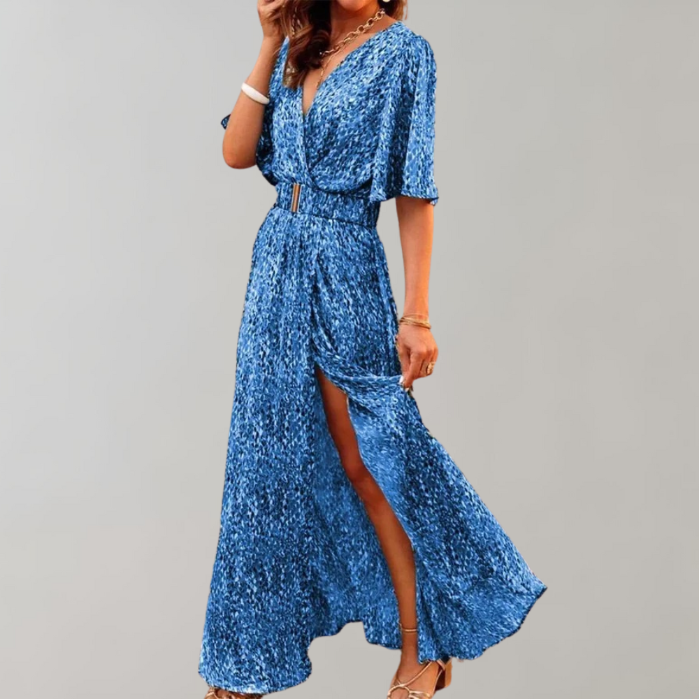 Nyx | Women's Abstract Print Wrap Maxi Dress