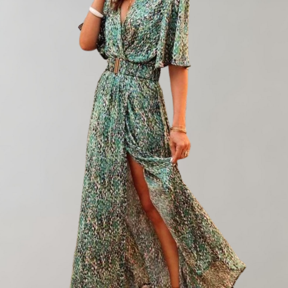 Nyx | Women's Abstract Print Wrap Maxi Dress