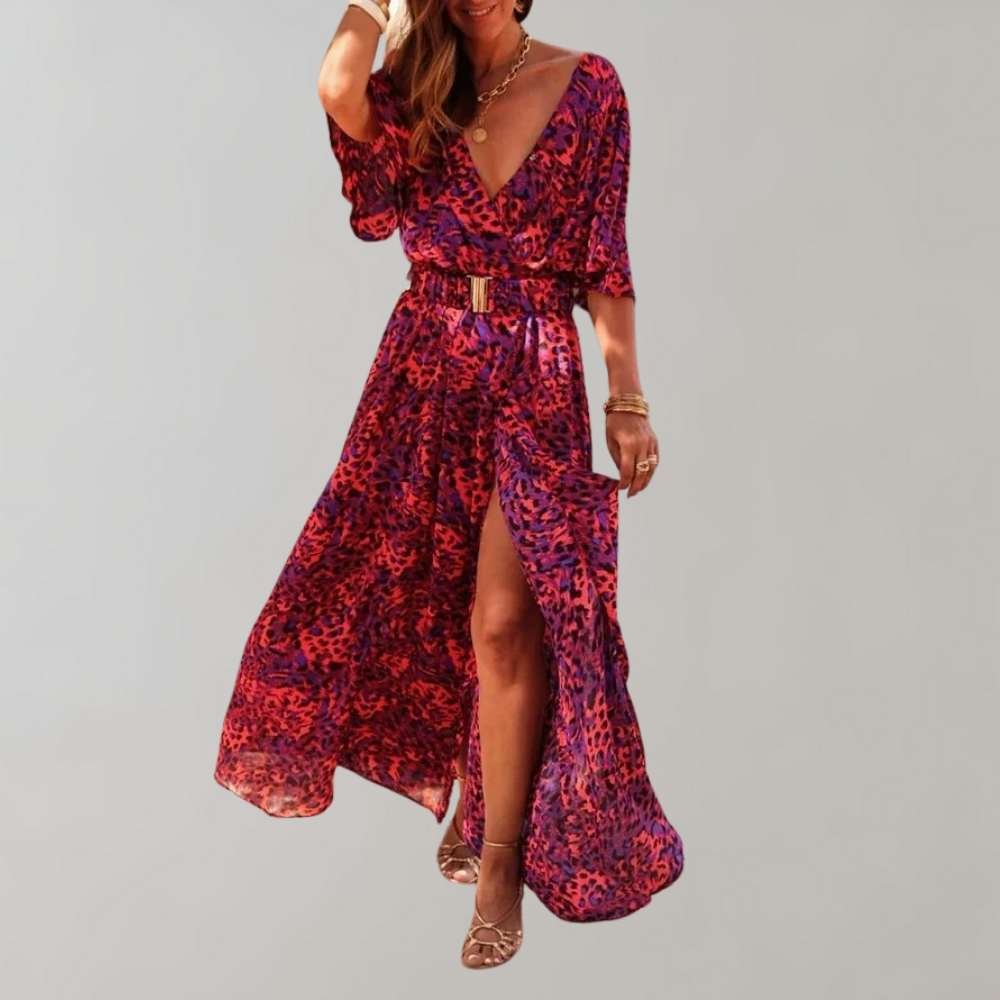 Nyx | Women's Abstract Print Wrap Maxi Dress