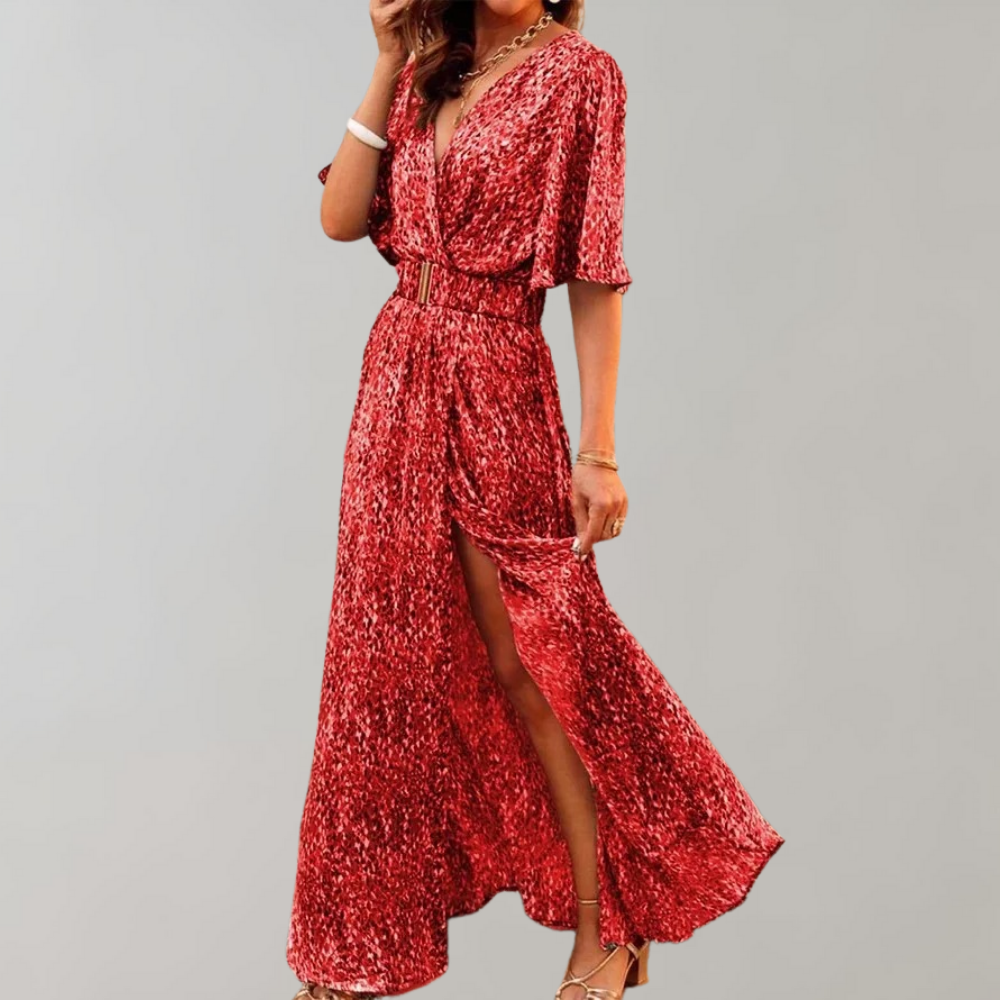 Nyx | Women's Abstract Print Wrap Maxi Dress