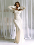 Ophelia | Women's Long Sleeve Fitted Maxi Dress