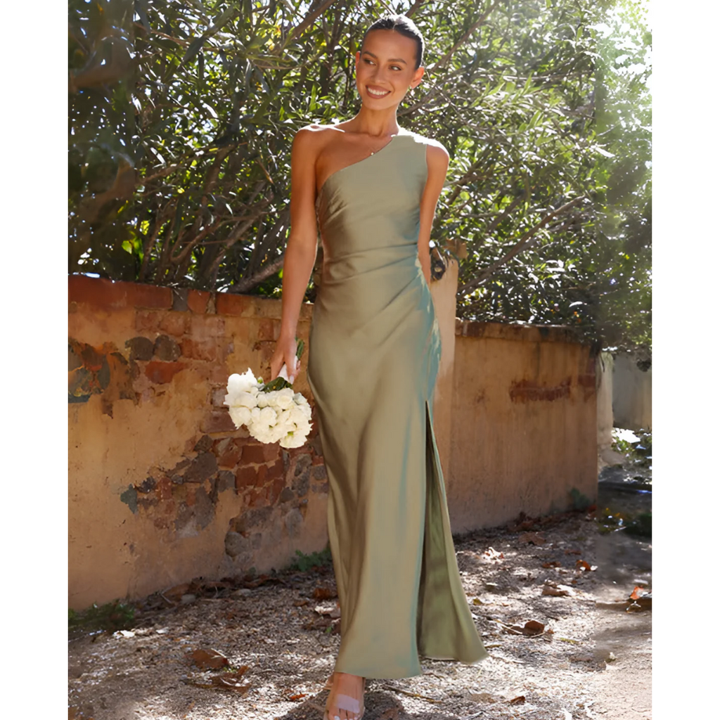 Primavera | Women's One Shoulder Maxi Dress