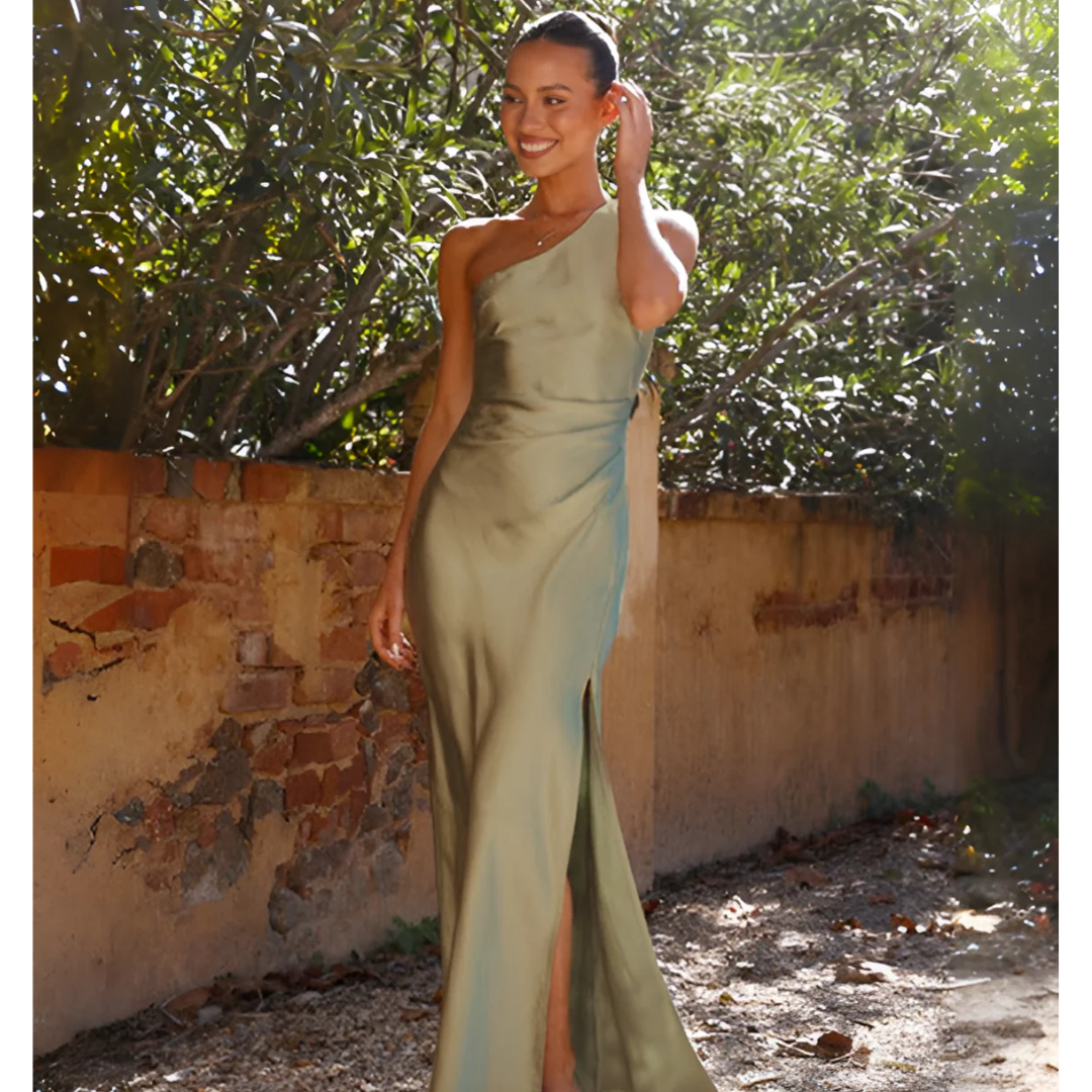 Primavera | Women's One Shoulder Maxi Dress