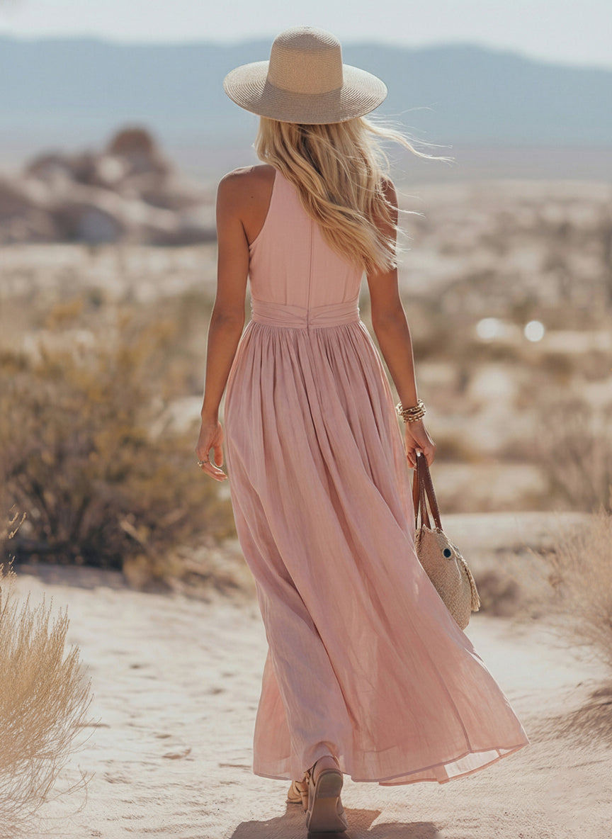 Ravenna | Women's Halter Neck Maxi Dress