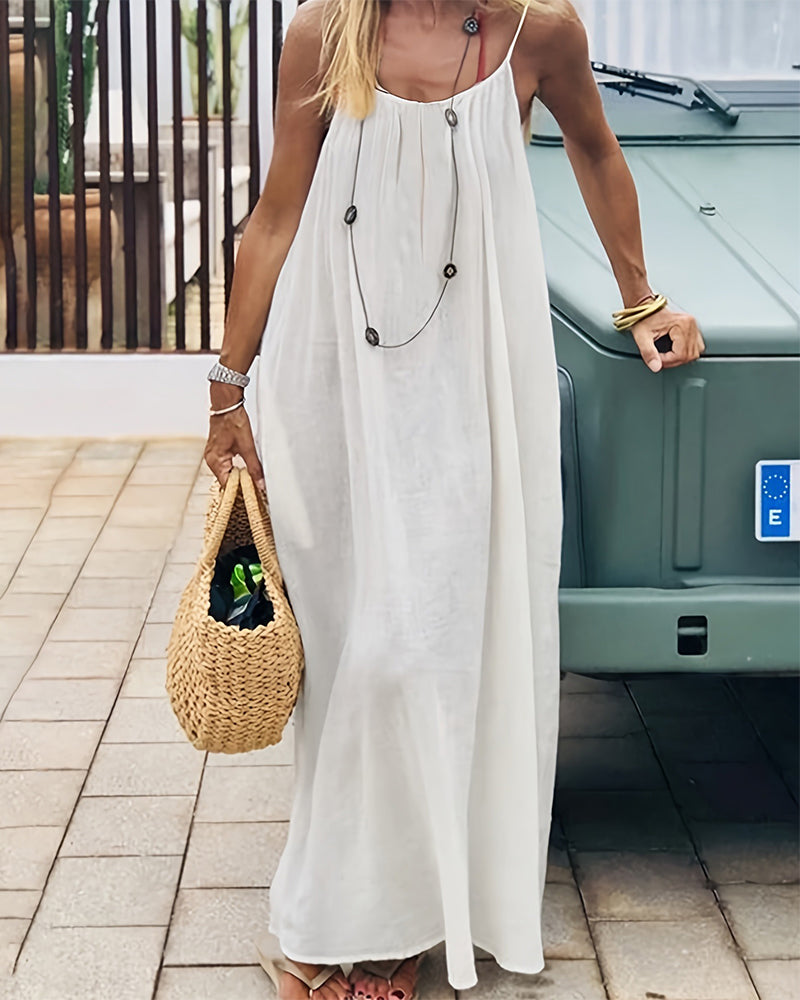 Sloane | Women's Sleeveless Cami Maxi Dress